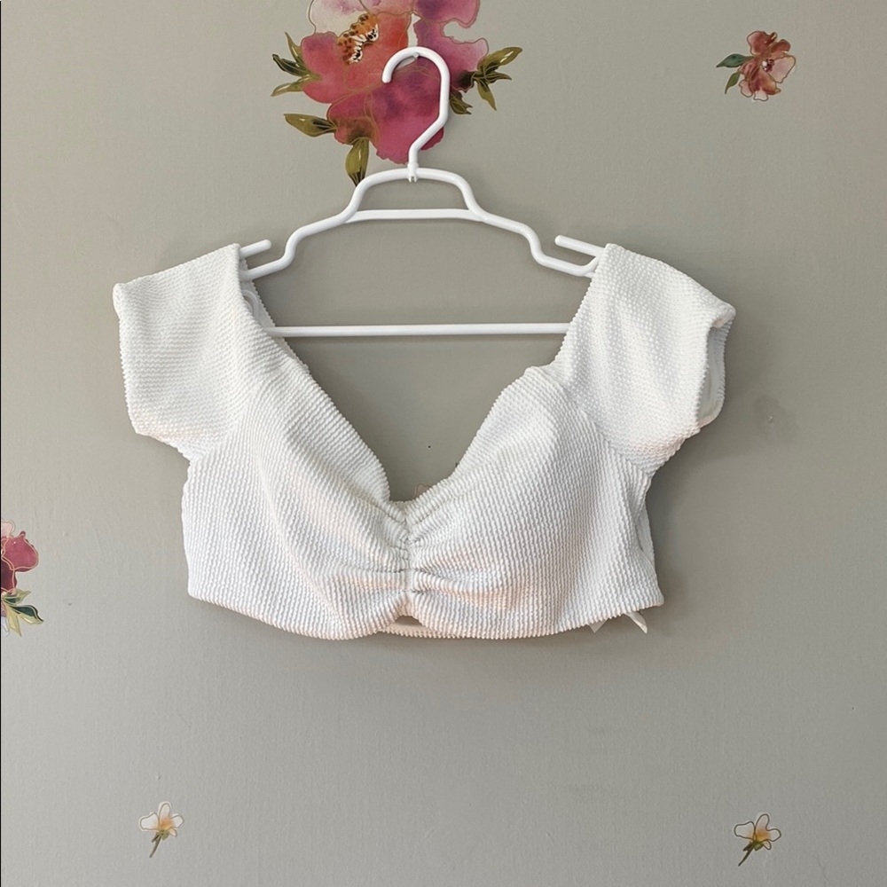 H&M White swim top